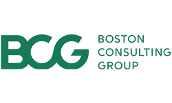 Boston Consulting Group logo with green “BCG” lettering