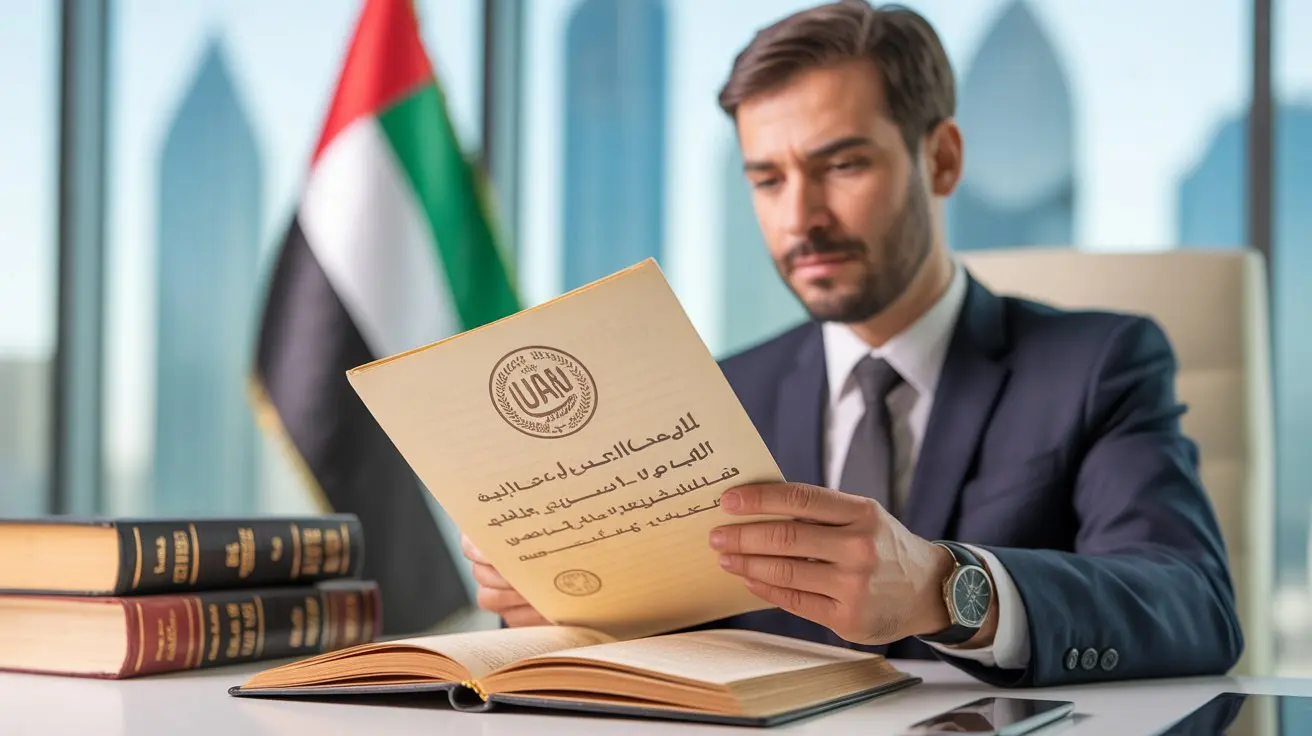 MOJ-certified translator preparing Arabic legal documents for submission to UAE courts